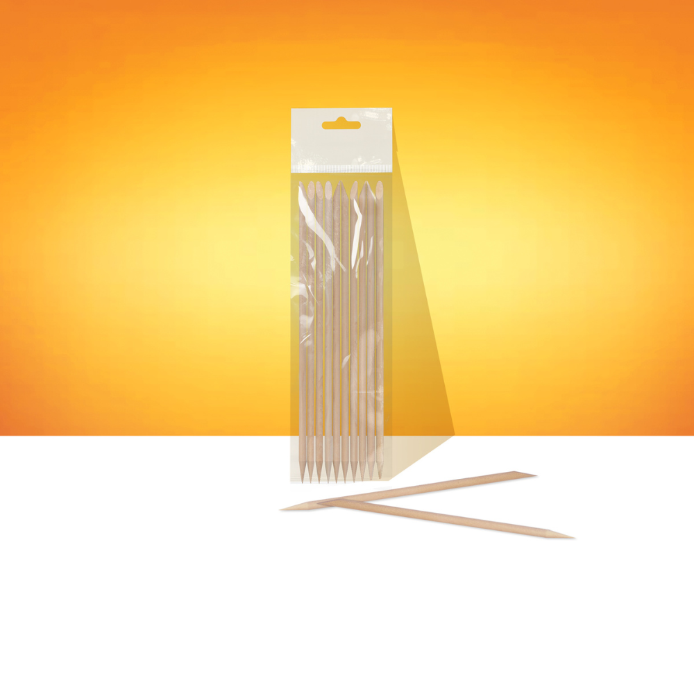 Palo de naranjo STALEKS PRO para manicura 150 mm DOS-10/10